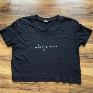 Always more crop tee